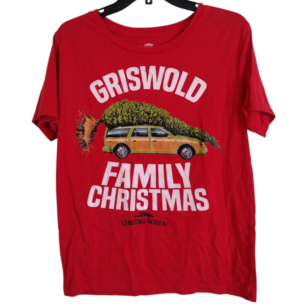 National Lampoons Vacation Griswold Family Christmas Cotton T-shirt size Large